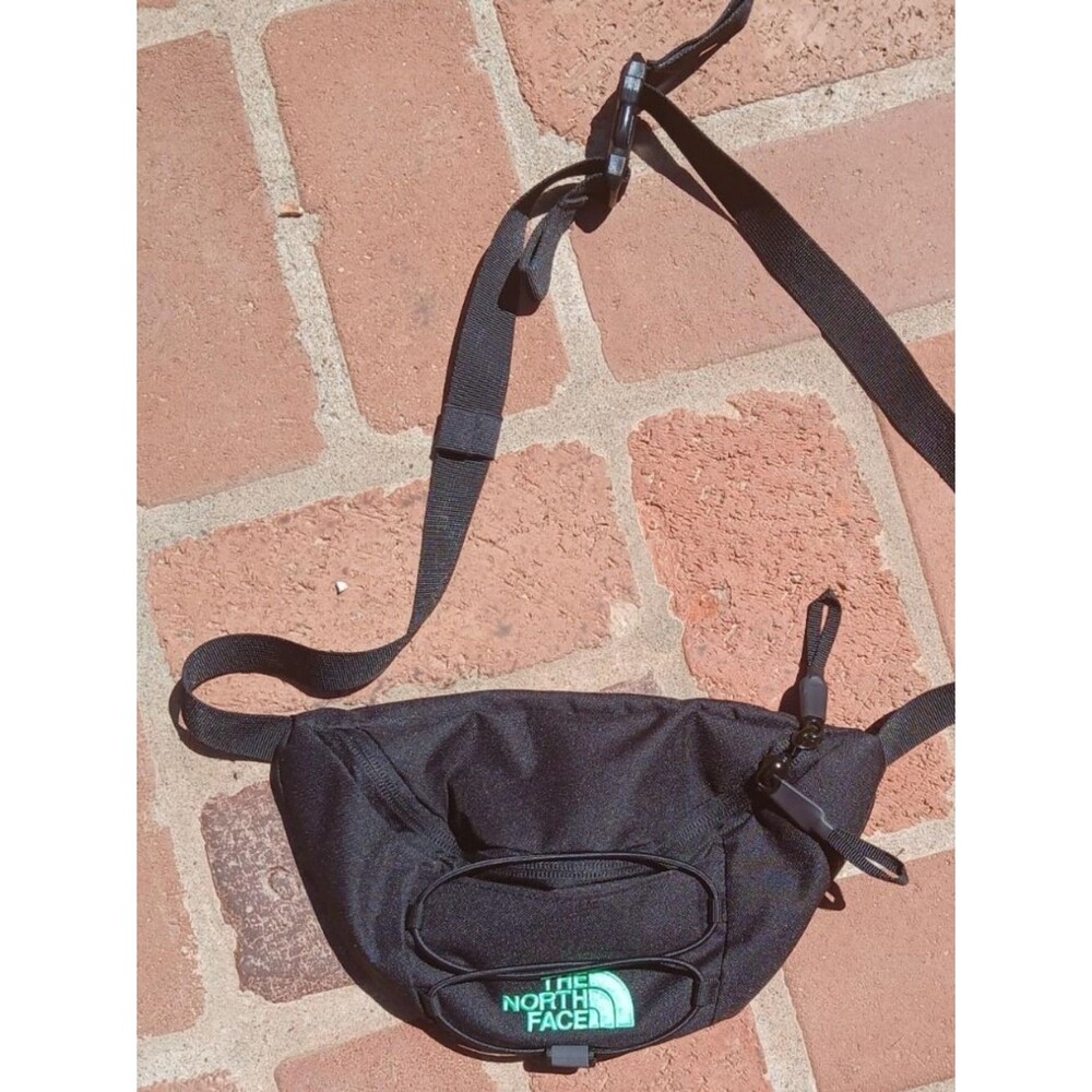 The North Face Black Men’s Waist Bag with Green Logo